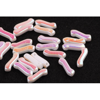 Matubo Z Beads 10mm Iridescent Pink 03000/28703 | Czech Glass