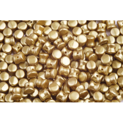 Preciosa Pellet Beads 4x6mm Khaki Pearl 25021 | Czech Glass