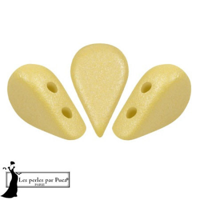 Amos® par Puca® 5x8mm Vogue Mat Canary Yellow 24802 | Czech Beads