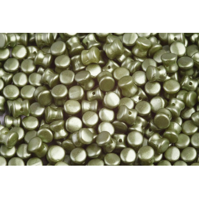 Preciosa Pellet Beads 4x6mm Sage Green 25034 | Czech Glass