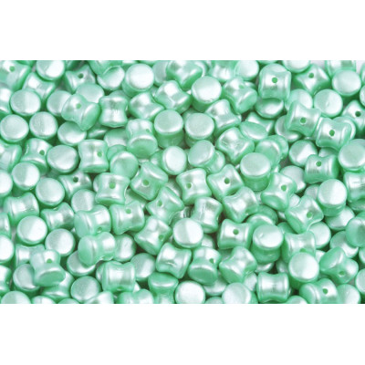 Preciosa Pellet Beads 4x6mm Pearl Mint 02010/25025 | Czech Glass