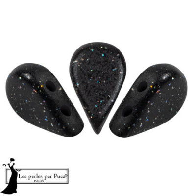Amos® par Puca® 2-Hole Beads Constellation Black 25450 | 5x8mm