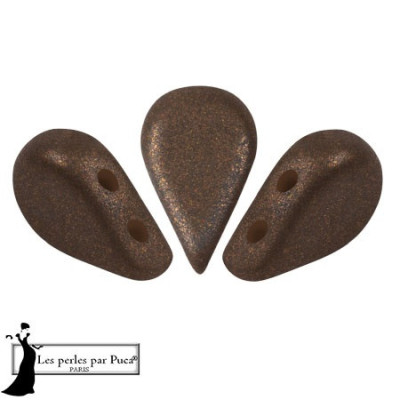 Amos® par Puca® 5x8mm Bronze Maroon 00030/13321 | Czech Beads