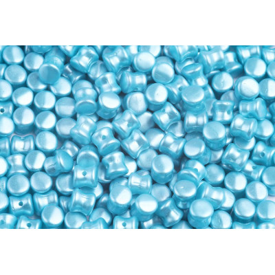 Preciosa Pellet Beads 4x6mm Pearl Turquoise 02010/25019 | Czech Glass