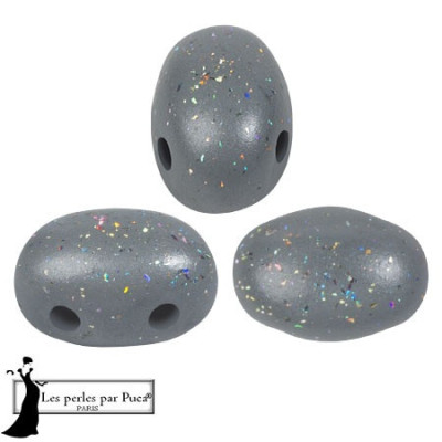Samos par Puca 5x7mm Constellation Gray 25415-49 | Czech Glass