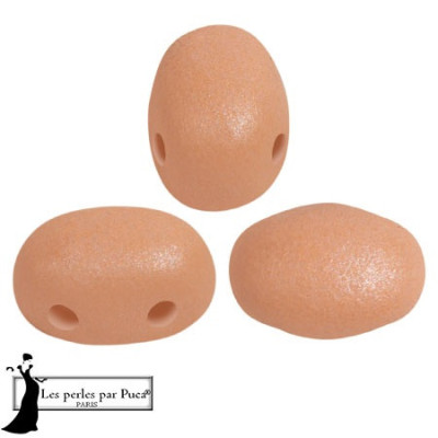 Samos par Puca Beads 5x7mm Vogue Mat Orange Peach 24803 | 13pc