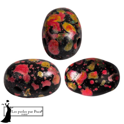 Samos par Puca 5x7mm Enamel Orange 23980/94602 | Czech Glass Beads