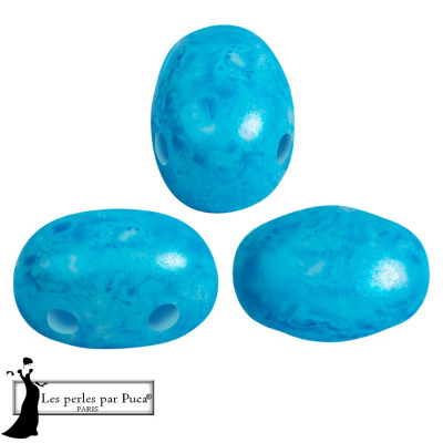 Czech Samos par Puca 5x7mm Mishmash Turquoise 317 | 13 pcs