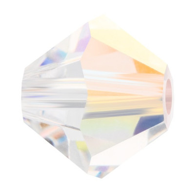 Preciosa 4mm Bicone Beads Crystal AB 00030-28701 | Czech Glass