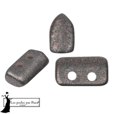 Piros® par Puca® Bronze Grey 00030/13323 | 2-Hole Czech Glass Beads