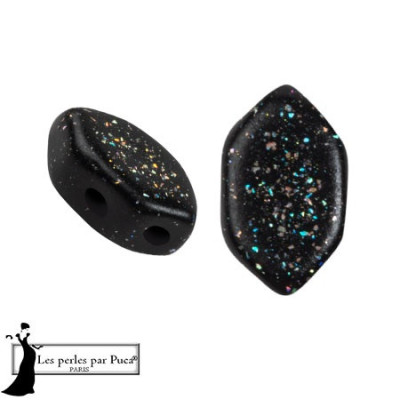 Paros par Puca 7x4mm Constellation Black 03000/25450-49 | Glass Beads