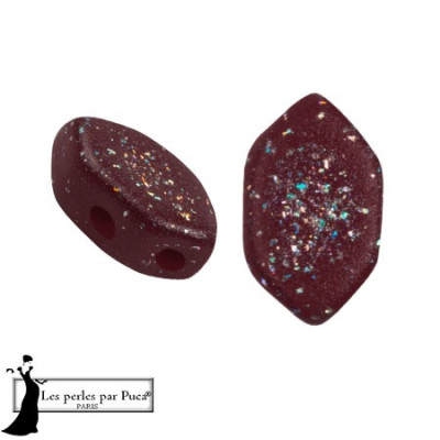 Paros® par Puca® 7x4mm Constellation Garnet 25407-49 | Glass Beads