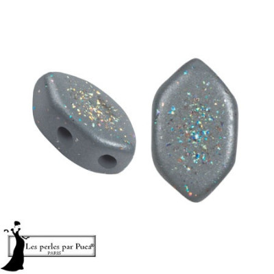 Paros® par Puca® 7x4mm Constellation Gray 25415-49 | Czech Beads