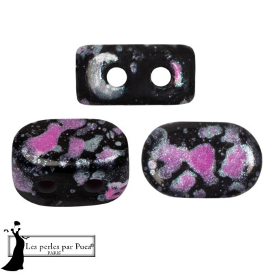 Lipsi par Puca 7x4mm Enamel Pink 23980/94607 | Czech Glass Beads