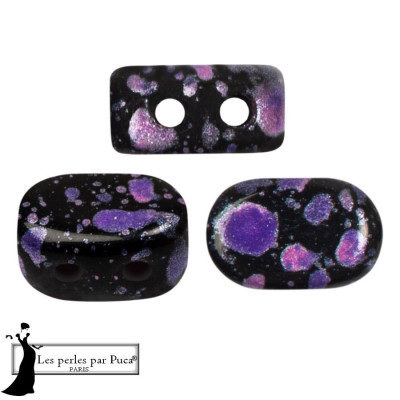 Lipsi par Puca 7x4mm Enamel Purple Pink 23980/94608 | Czech Glass
