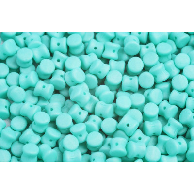 Preciosa Pellet Beads 4x6mm Matte Turquoise 02010/29569 | Czech Glass