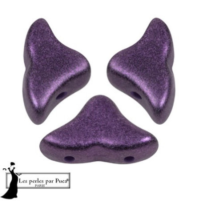 Hélios® par Puca® Metallic Mat Ultra Violet 94206 | Czech Glass Beads