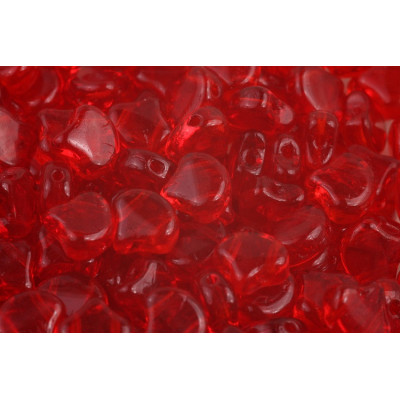 Matubo Ginko Czech Glass Beads Ruby Red 90008 7.5mm | 20 pcs