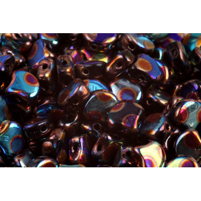 Matubo Ginko Beads Jet Summer Rainbow Dot 23980/27855DO | 7.5mm