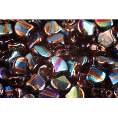 Matubo Ginko Beads Jet Summer Rainbow 23980/27855LI | 2 - Hole