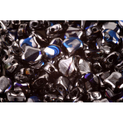 Matubo Ginko 2 - Hole Beads Jet Blue Moon Batik 23980/27915BA