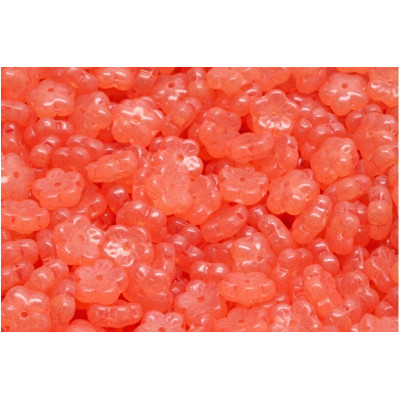 Cherry Flower Beads 8x8mm Orange 00030-20003 | Czech Glass Beads