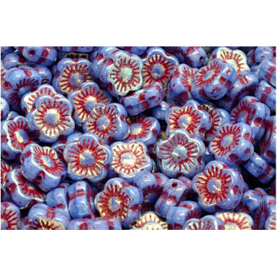 Sunset Flower Beads 10x10mm Violet R2332-28703-54314 | Czech Glass