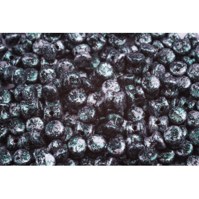 Preciosa Pellet Beads 4x6mm Granite Green 23980/45707 | Czech Glass