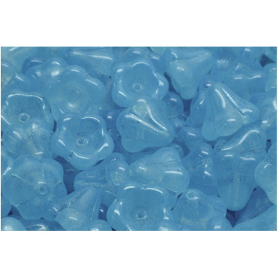 Bell Flower Beads 11x13mm Light Blue 20016 | Czech Glass Beads