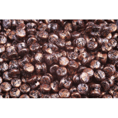 Czech Preciosa Pellet Beads 4x6mm Granite Light Copper 45709