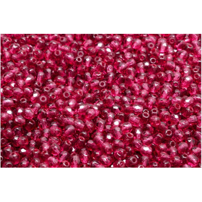 Fire Polished Beads 3mm Fuchsia 70350 | Czech Glass Beads