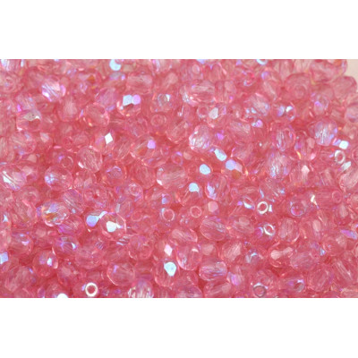 Fire Polished Beads 4mm Pink 00030-45121 | Czech Glass
