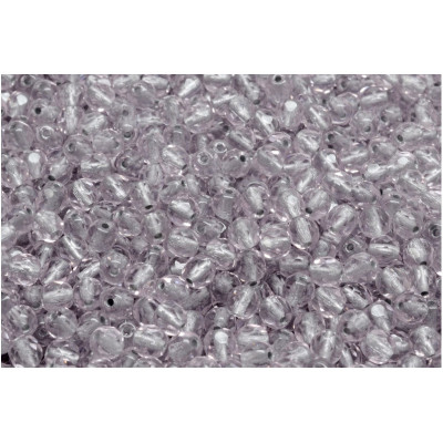 Fire Polished Beads 4mm Lavender Silver-Lined 70200-81800
