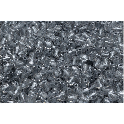 Fire Polished Beads 4mm Crystal Silver 00030-81800 | Rutkovsky