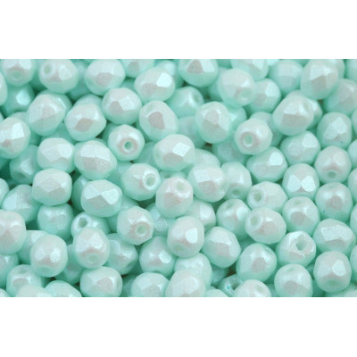 Fire Polished Beads 4mm Aqua Soft Pastels 02010/27465 | Rutkovsky