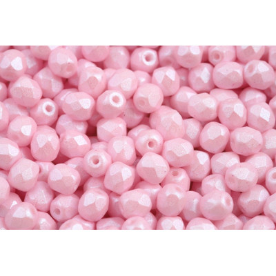 Fire Polished Beads 4mm Soft Pastels Pink 02010/27475 | Glass Beads