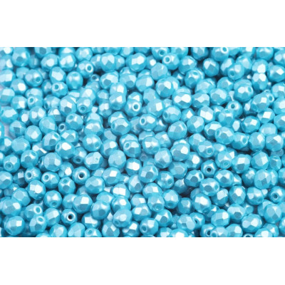 Fire Polished Beads 6mm Light Blue 02010-25119 | Czech Glass