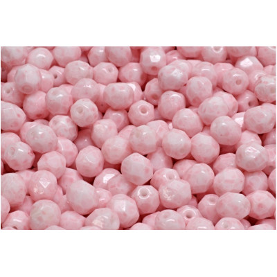 Fire Polished Beads 6mm Pastel Pink 03000-34304 | Czech Glass