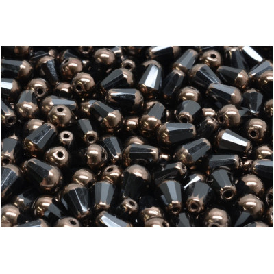 Firepolished Drop Beads 8x6mm Bronze 23980-14415 | Rutkovsky Glass