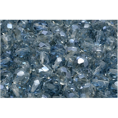 Fire Polished Beads 8mm Light Blue 00030-23701 | Rutkovsky Czech Glass