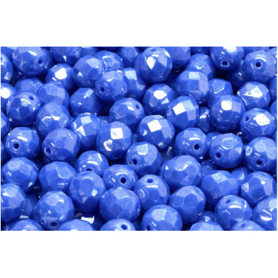 Fire Polished Beads 8mm Royal Blue 33040-14400 | Czech Glass