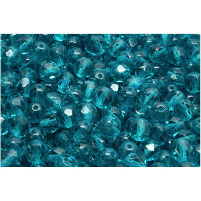 Turquoise Fire Polished Beads 8mm 60150 | Czech Glass Beads