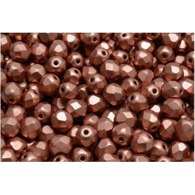 Fire Polished Beads 8mm Copper 00030-01770 | Czech Glass