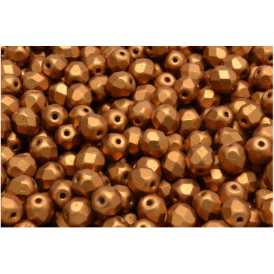 Fire Polished Beads 8mm Bronze 00030-01740 | Rutkovsky Czech Glass
