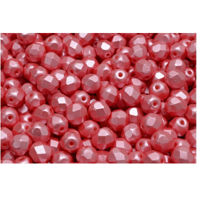 Fire Polished Beads 8mm Pink Pearl 02010-25007 | Rutkovsky