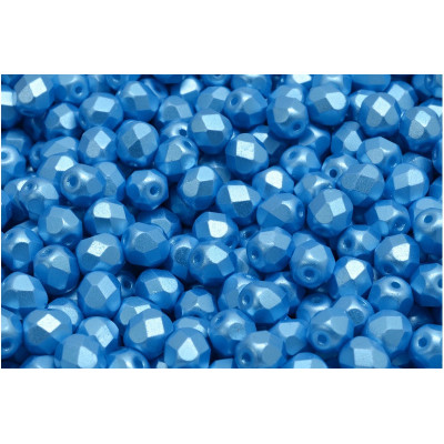 Fire Polished Beads 8mm Light Blue Luster 02010-25020 | Rutkovsky