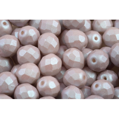 Fire Polished Beads 8mm Soft Pastels 02010/27041 | Czech Glass