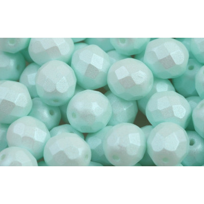 Fire Polished Beads 8mm Soft Pastels Mint 02010/27465 | Rutkovsky