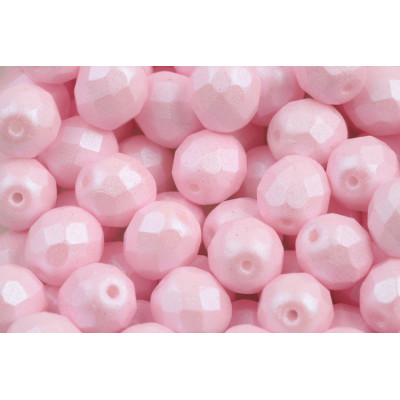 Fire Polished Beads 8mm Pink Soft Pastels 02010/27475 | Rutkovsky
