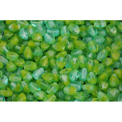 Green Lime Pinch Beads 5x5mm R812-34309 | Rutkovsky Czech Glass
